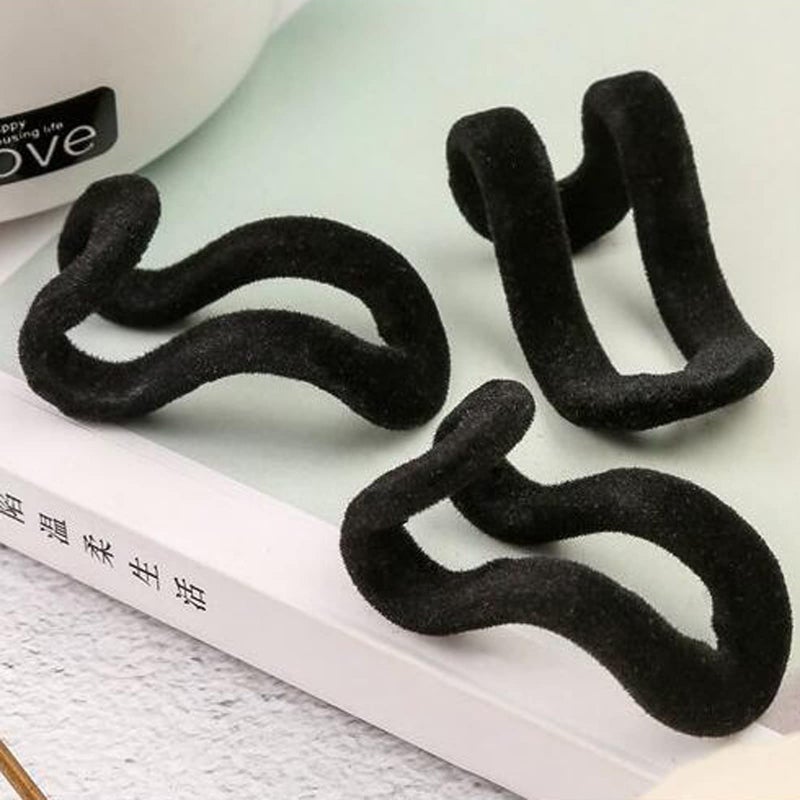WARMBUY Velvet Hanger Connector Hooks for Closet Space Saving Cascading Hanger Organizer, Black, 40 Pack - Image 3
